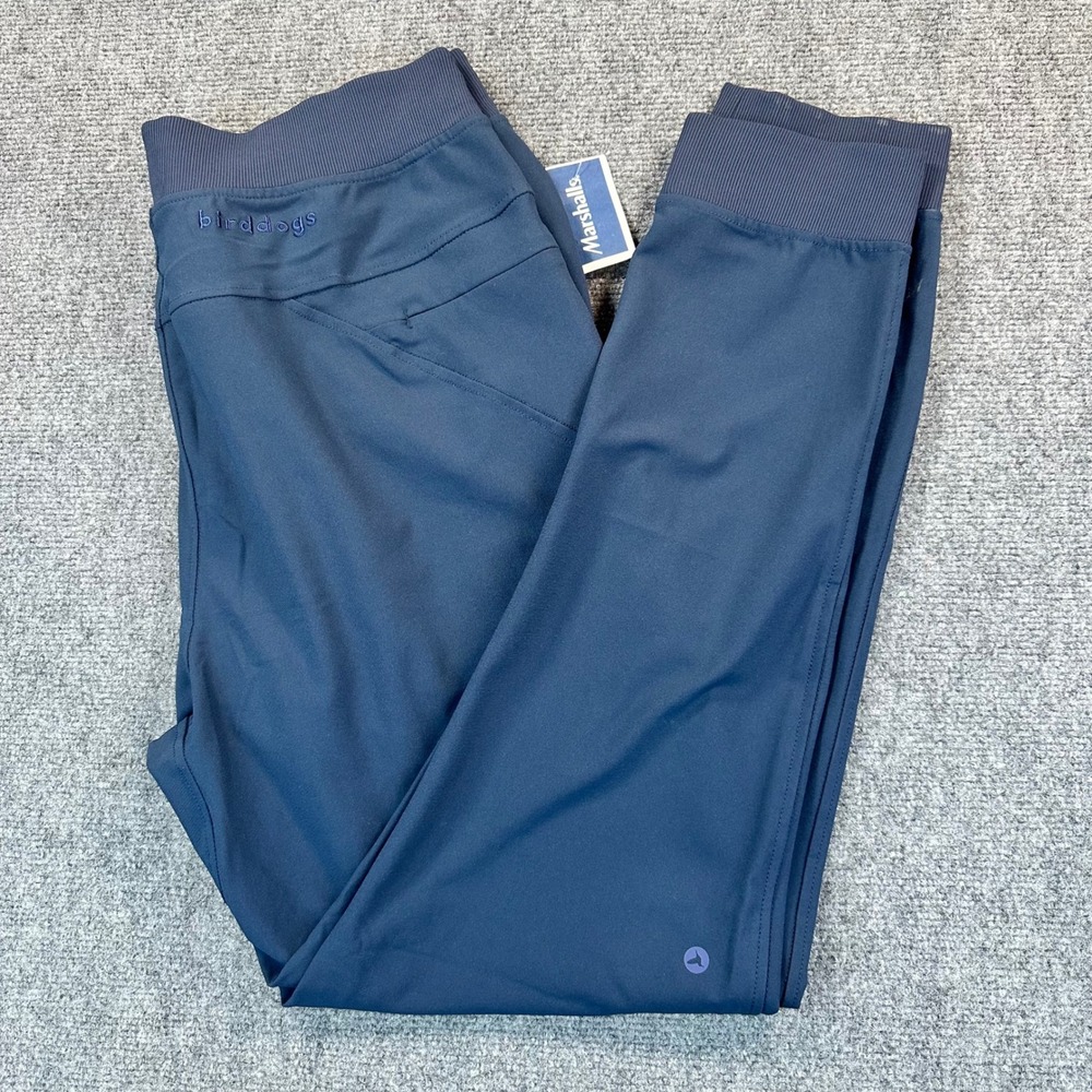 BirdDogs Men's XL Navy Blue Boomstick Lined Jogger Pants Stretch Drawstring Gym